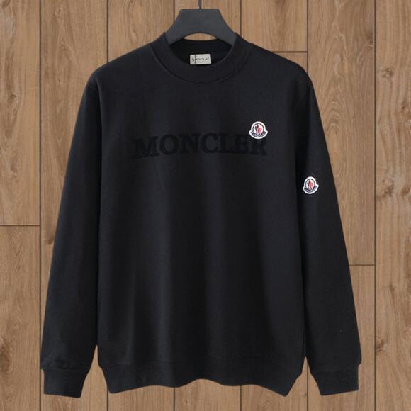 Moncler Men's Classic Sweatshirts Black - Picture 1 of 3